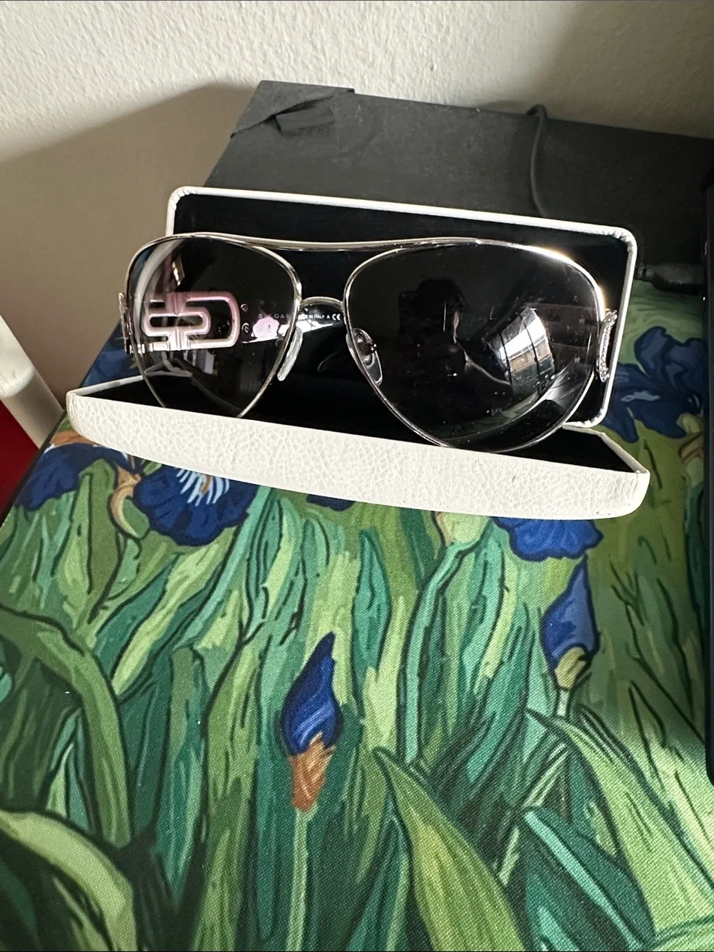 Bulgari aviator Sunglasses with diamonds frame